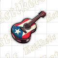 Guitarra y Bandera de PR
