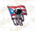 Astronauta con Bandera de PR